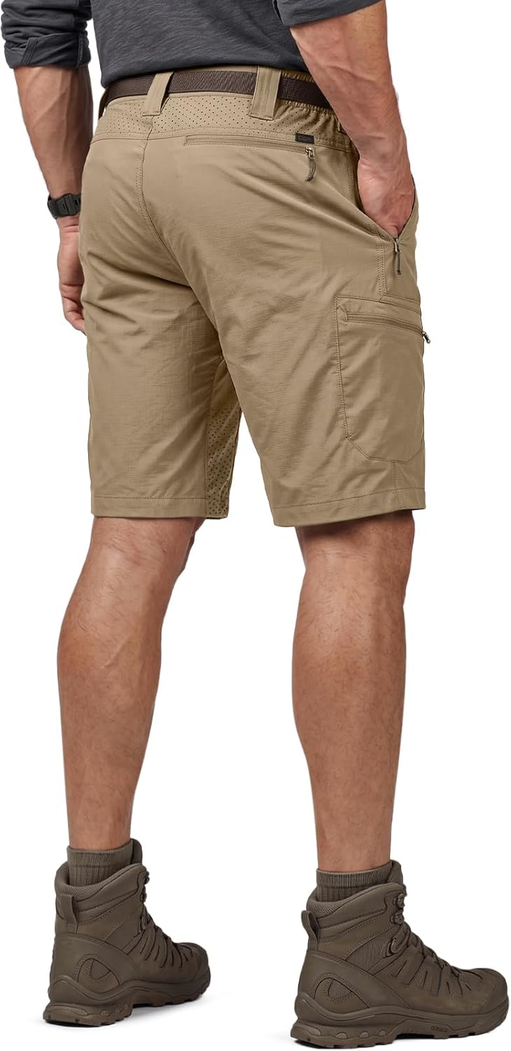 Men's Quick Dry Hiking Cargo Shorts - Lightweight Water-Resistant Tactical Design | Multiple Pockets for Outdoor Activities