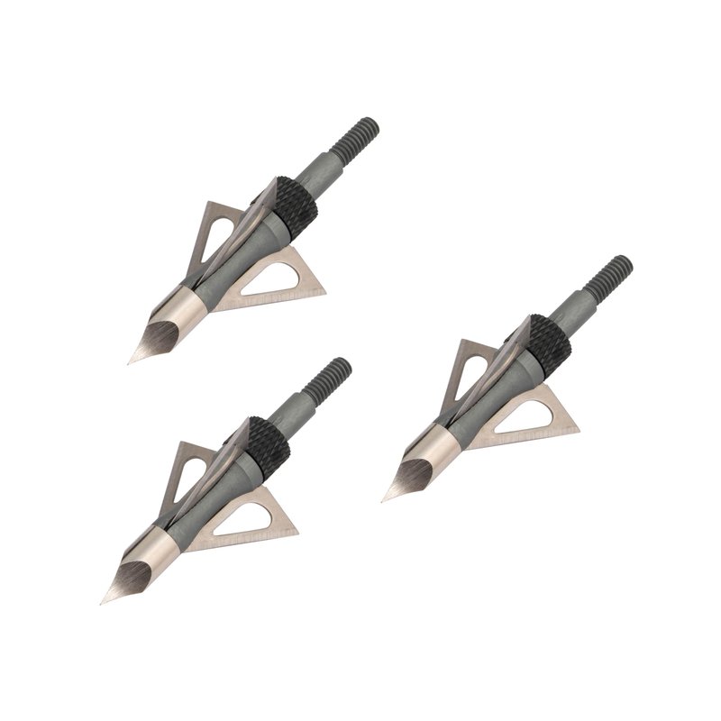 Allen Company Stryke Impact Fixed Blade Broadhead by Allen Company, 100-Grain, 3-Pack,Silver