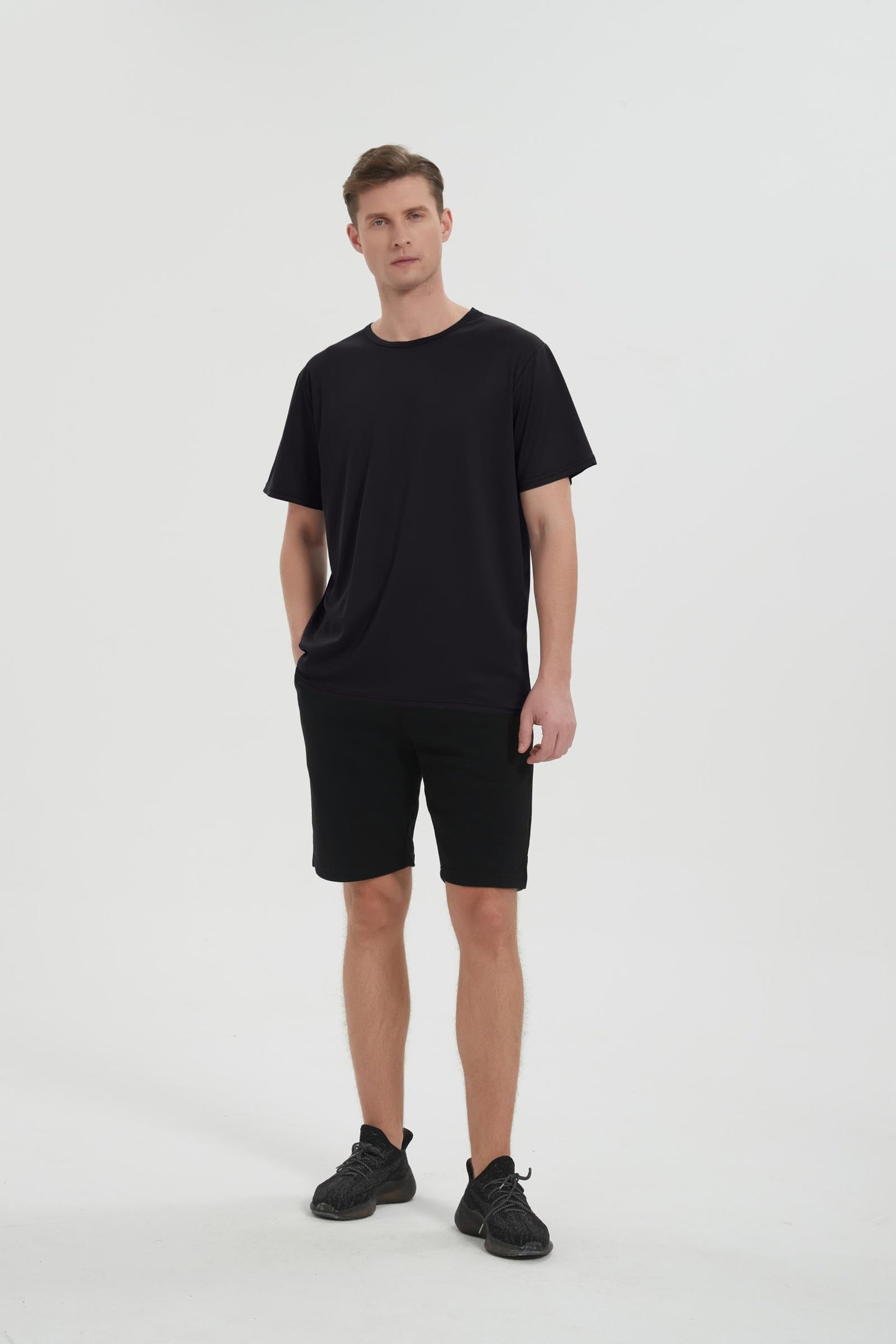 5 Pack Mens Active T-Shirts Crew Neck Athletic Short Sleeve Tops Moisture Wicking Running Tee Tops