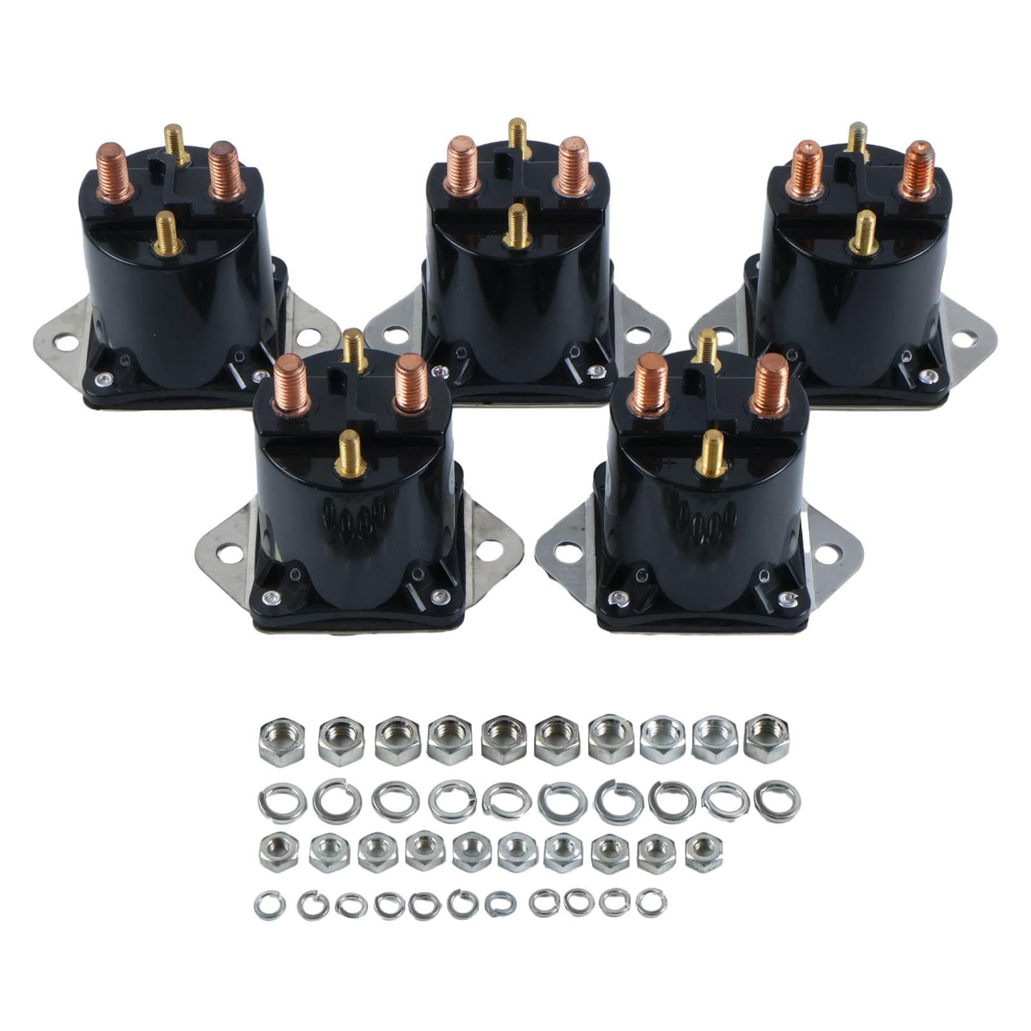 NETYANPI 5X 4-Terminals 36V Solenoid 8016 Compatible with Club Car DS Golf Carts Precedent Series 1976-1998