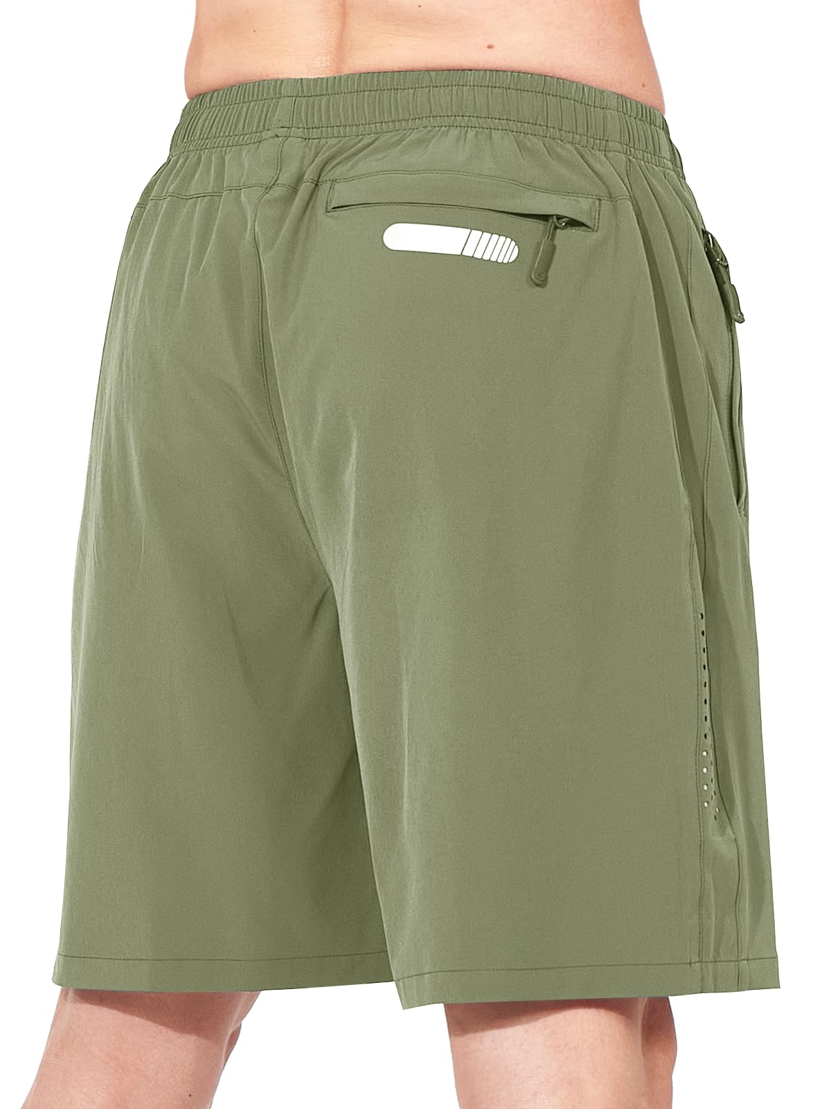 NORTHYARD Men's Athletic Running Shorts Quick Dry Workout Shorts 7"/ 5"/ 9" Lightweight Sports Gym Basketball Shorts Hiking Exercise LightGreen M