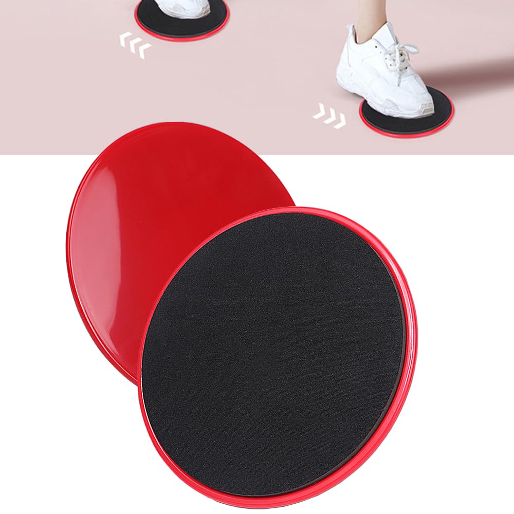 Core Sliders for Working Out Core Sliding Discs Exercise Glider Discs Dual Sided Exercise Discs Fitness Equipment for Women Men Teens Abs and Core Home Travel Exercise Sliders 2 Pack Red and Purple