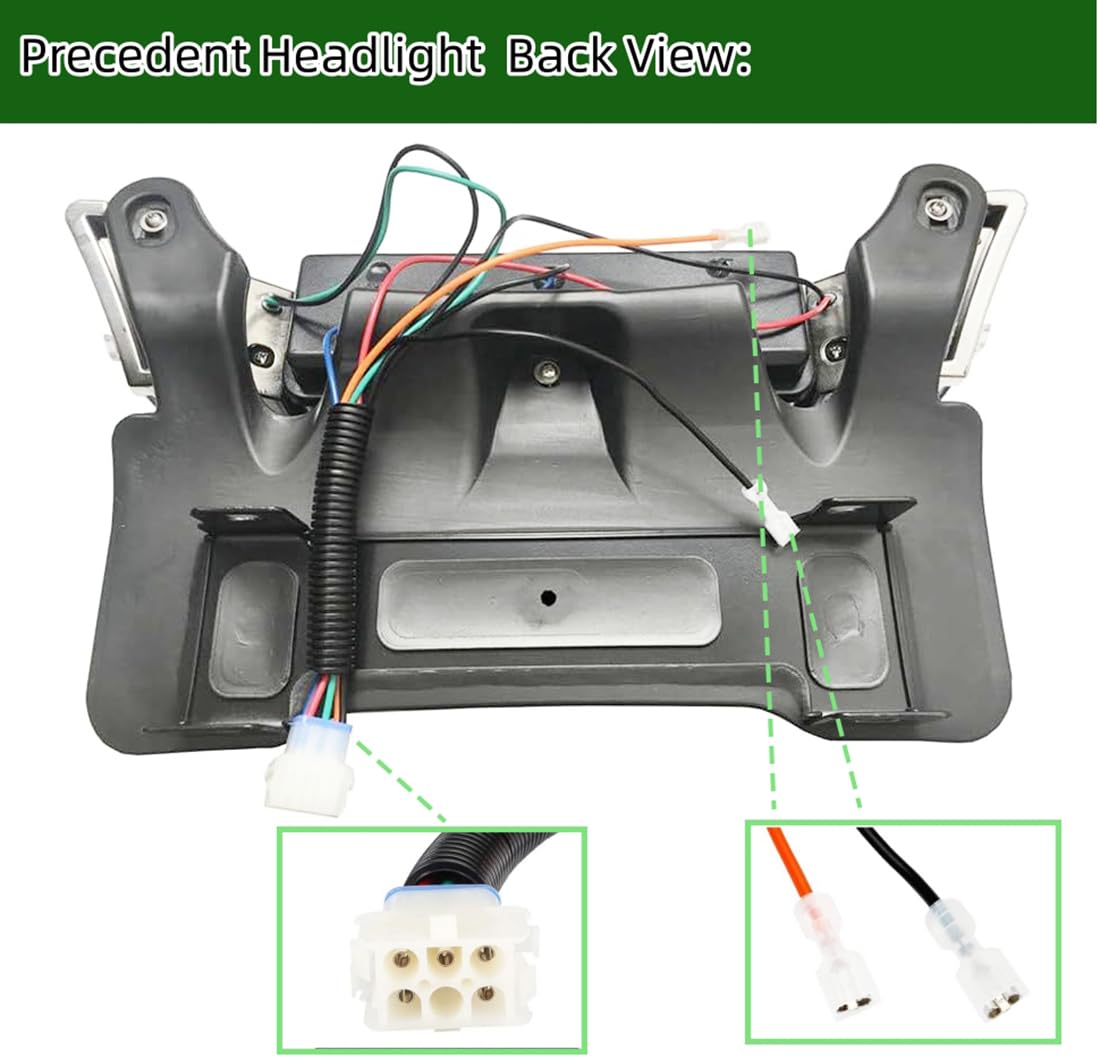 Dr.Acces Golf Cart LED Headlight compatible with Club Car Precedent light headlights Yearly 2004&up Electric