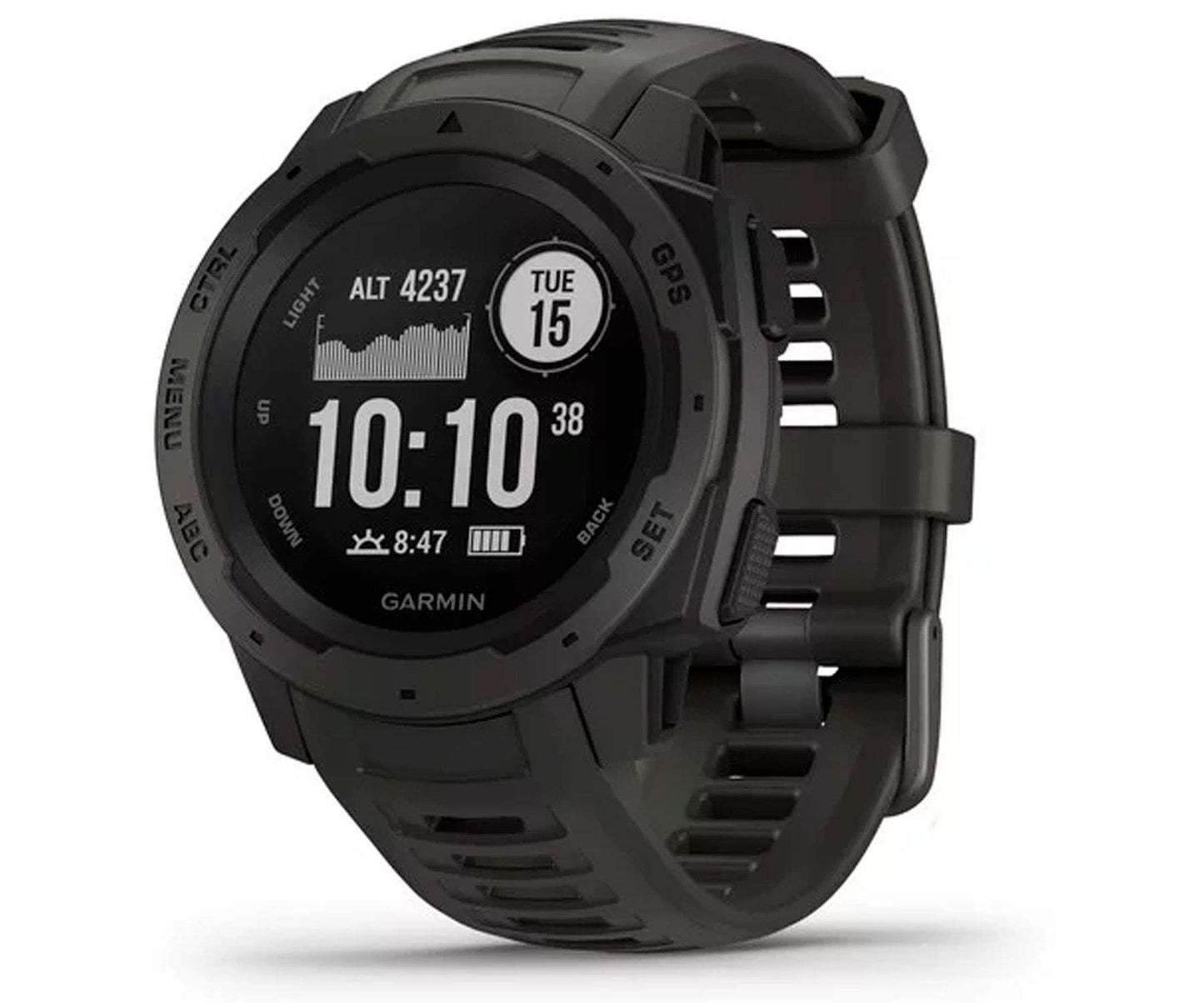 Garmin 010-02064-01 Tundra & 010-02064-00 Instinct, Rugged Outdoor Watch with GPS, Features Glonass and Galileo, Heart Rate Monitoring and 3-Axis Compass, Graphite