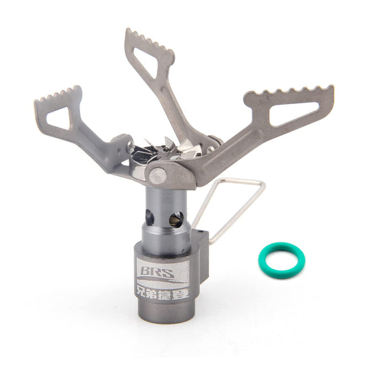 BRS Stove BRS 3000T Stove Titanium Ultralight Backpacking Stove Portable Propane Camping Stove Gas Burner Camp Stove only 26g with Extra O Ring (BRS-3000T Stove)