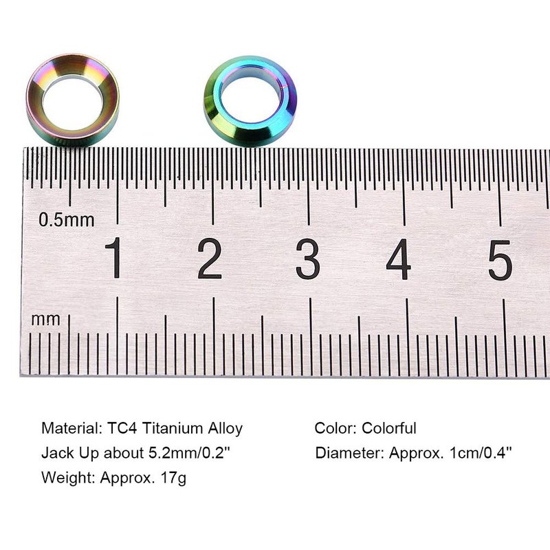 Brake Screw Washer Spacer M6 Concave Convex Balancer Brake Caliper Fixed Bolts Gasket Spacer for Mountain
