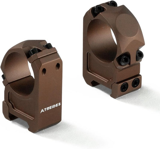 ATREIDES 30mm Scope Rings - 1.25" Center Height for 20mm Rails | Durable Mounting Solution