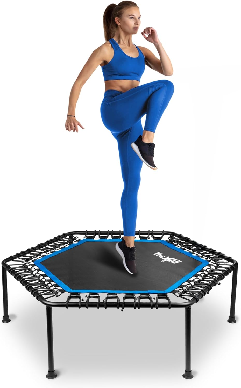 Rebounder Trampoline for Adults - 48-Inch, 350 LBS Capacity | Stable & Silent Exercise for Cardio Jumping