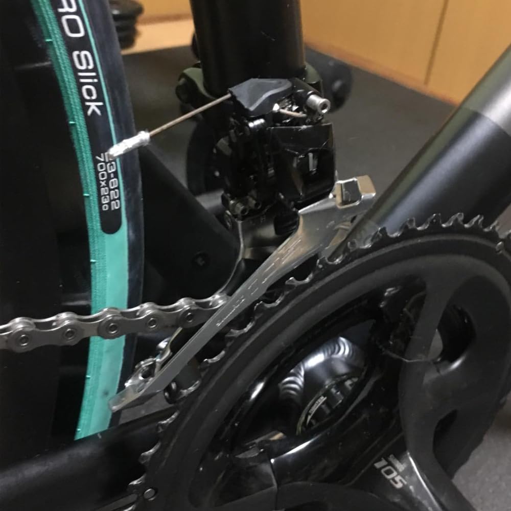 CYSKY Road Bike Front Derailleur 2 Speed, Clip Ring Type Suitable for 31.8/34.9mm Diameter Tube, Compatible with Shimano R2000