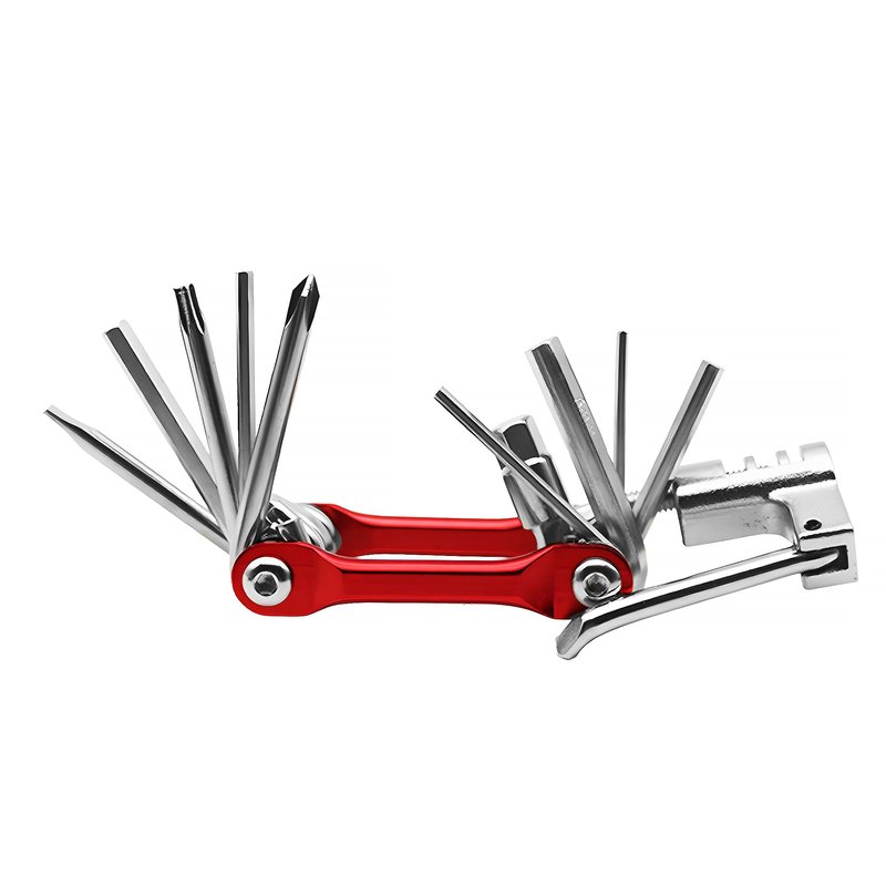 BIKE-RX Portable Bike Repair Kit -Bicycle Tool Set with Multitool,120 PSI Mini Pump, Tire Levers & Patches–Bike Maintenance Tools for BMX, Mountain & E-Bikes