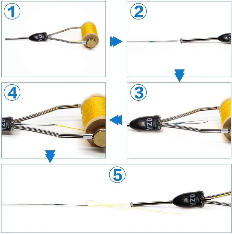 Fly Tying Bobbins 2 Pack - Super Smooth with Threader | Fly Fishing Lure Making Accessories