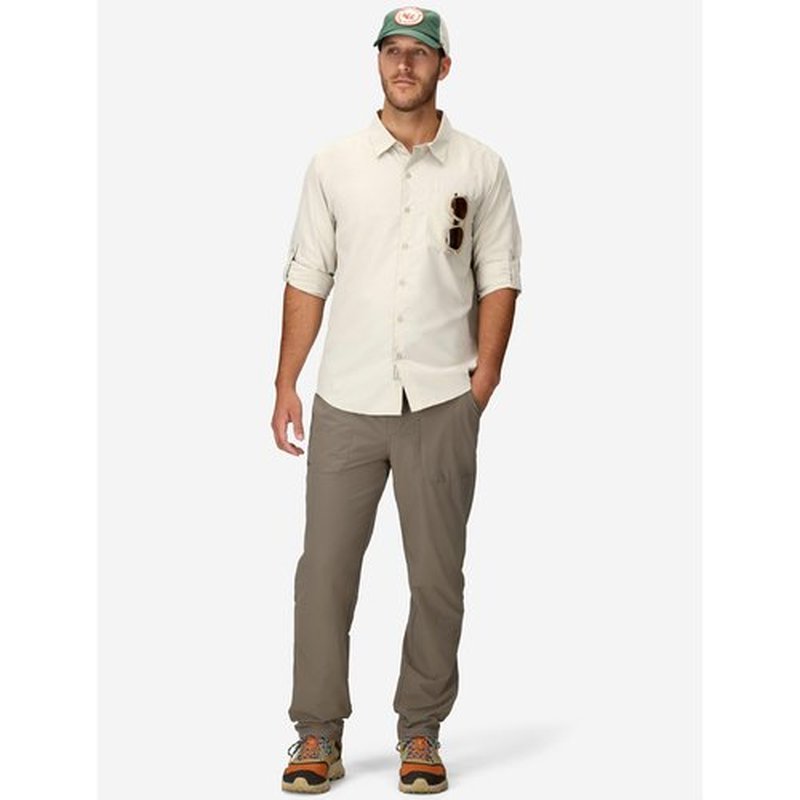 MARMOT Men's AirExchange UPF 40 Long Sleeve Shirt - Lightweight Breathable Quick-Dry, Birch Bark, Medium