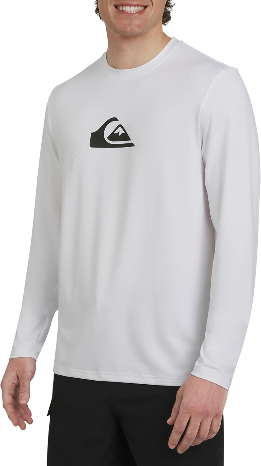 Quiksilver Men's UPF 50 Long Sleeve Rash Guard Swim Shirt - Regular Fit | Sizes S-XXL