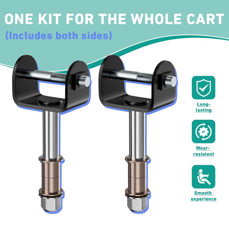 DRIVE UP Club Car Precedent Kin Pin, Golf Cart Front End King Pin Repair Kit for Club Car Precedent 2004-Up Gas and Electric Golf Carts, Replaces OEM 102287201 103638601 103638801