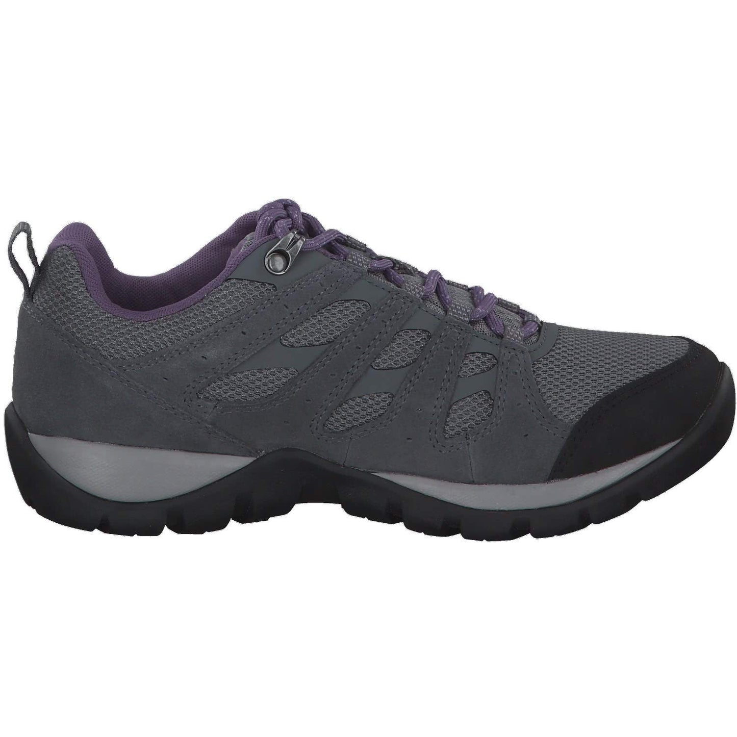 Columbia Womens Redmond V2 Waterproof Hiking Shoe, Ti Grey Steel/Plum Purple, 8.5 US