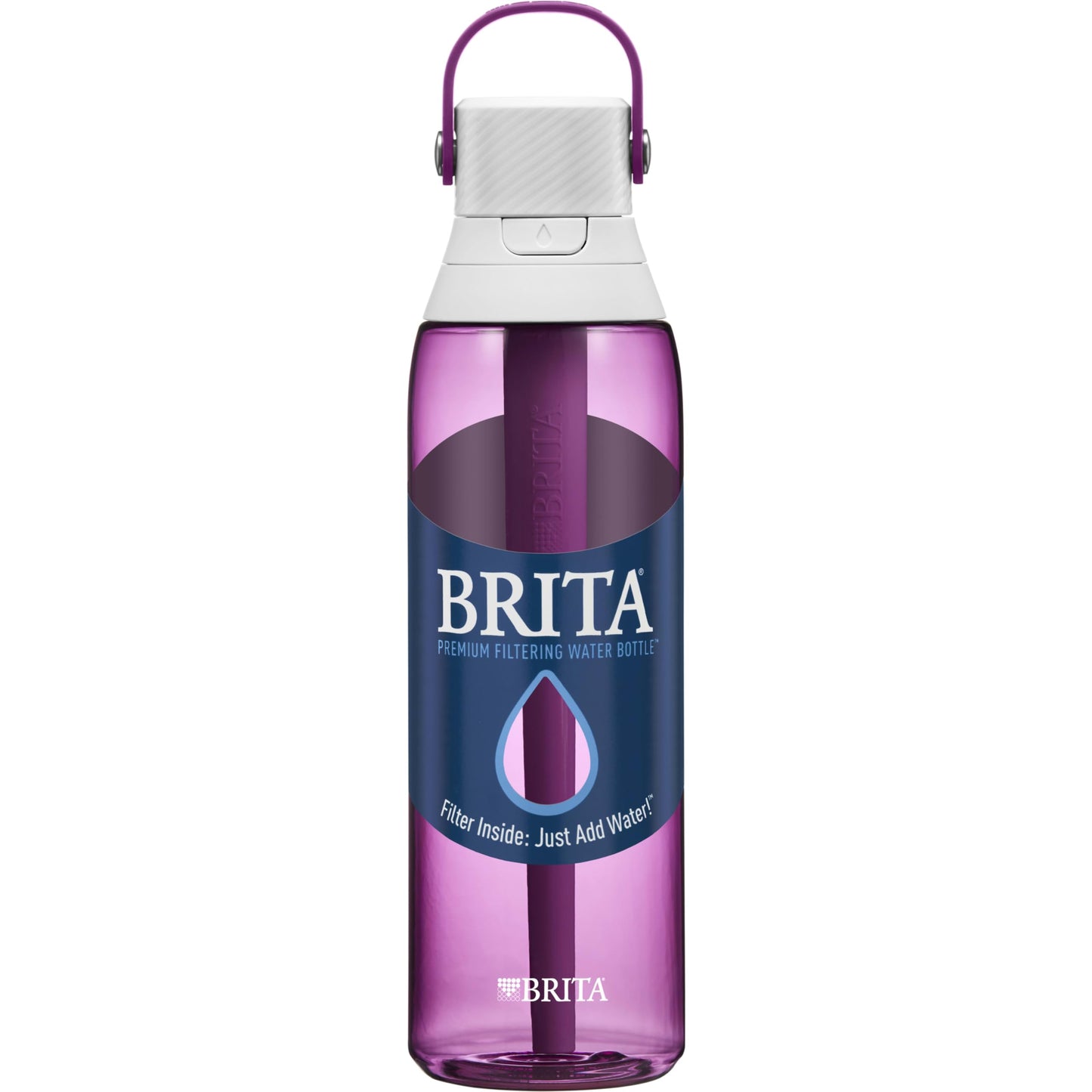 Brita 36390 Premium Water Filter Bottles, 26oz, Orchid (-)