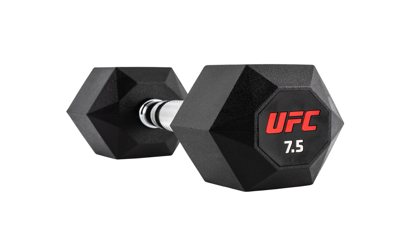 UFC Octagon Dumbbells -7.5kg Pair (15lb) Exercise Home Gym Equipment