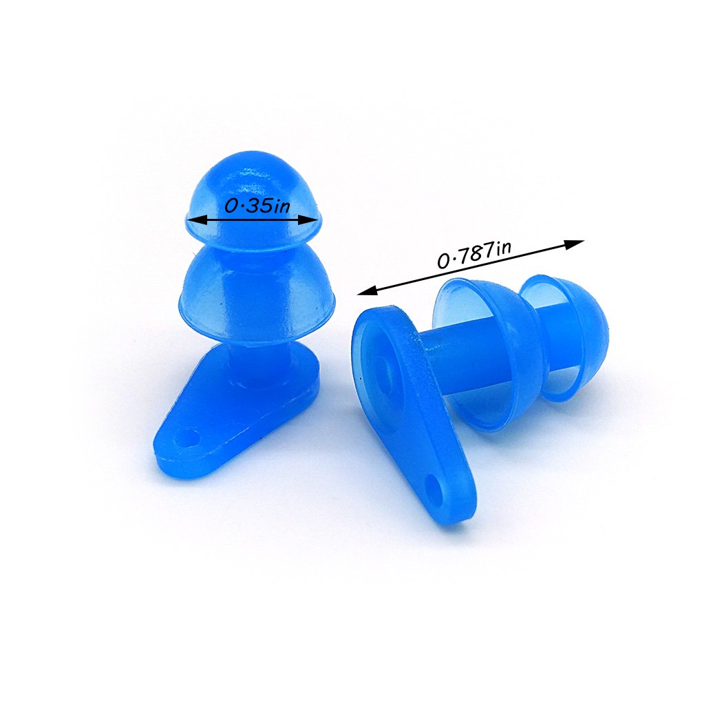 6 Sets Waterproof Kids Swimming Earplugs with Case Package, Protect Children's Ears in Water Shower