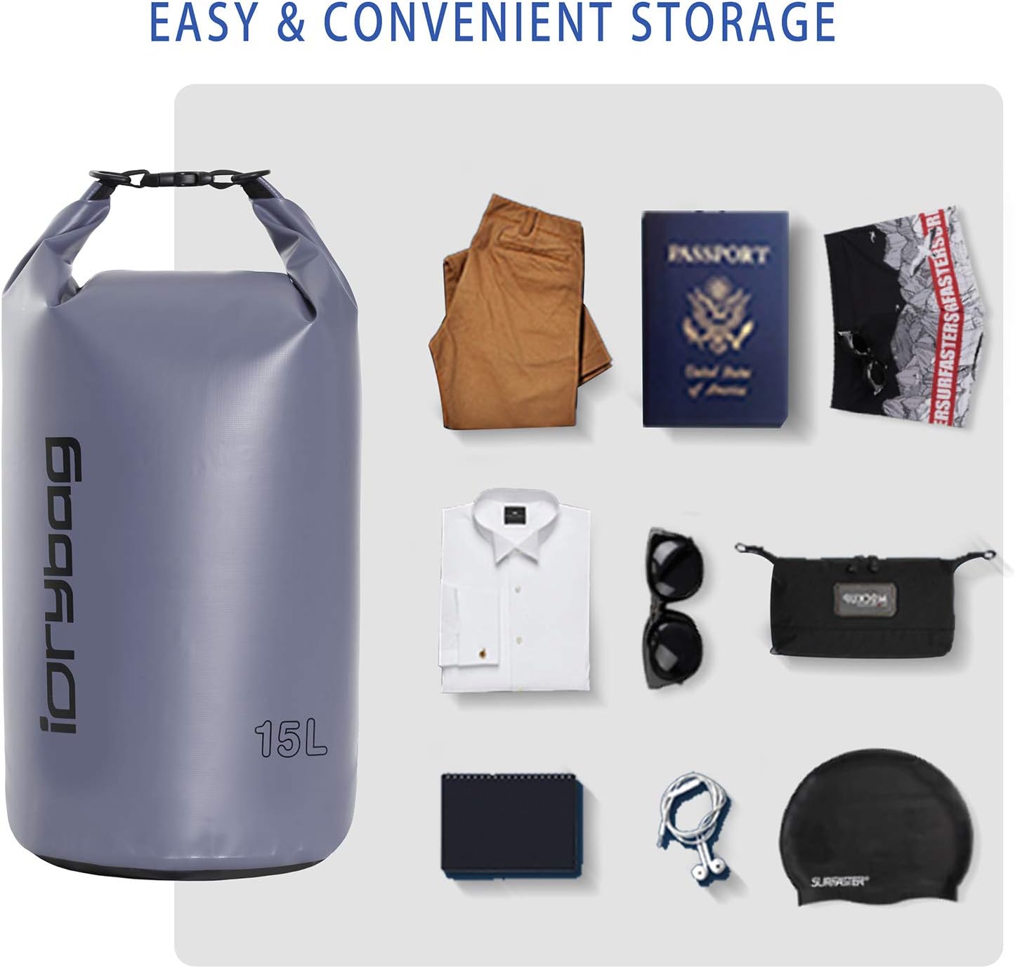 Dry Bag for Kayaking - Waterproof Storage Sack | Available in 2L, 5L, 10L, 15L, 20L