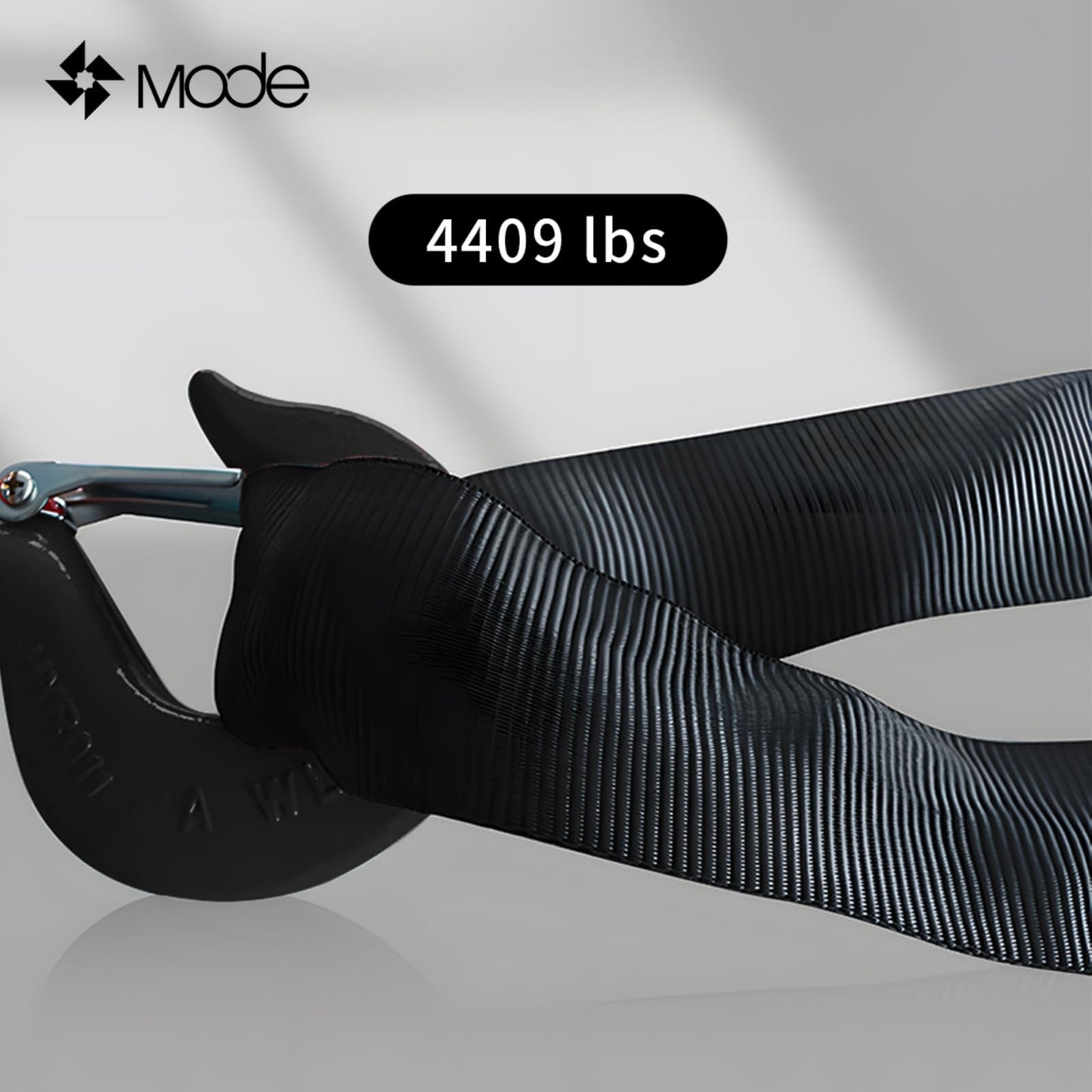 Mode CE Certified 6.56ft x 1.96inch Black Endless Steel Wire Rope Lifting Sling with 90° Twist Eye & Eye, 4409 lbs Working Load Limit (1-Pack), Industrial Rigging Sling for Crane Hoisting & Towing