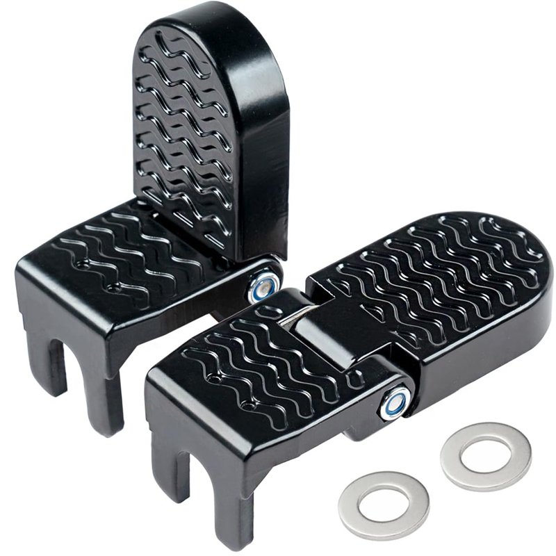 2PCS 15MM U Slot Bike Rear Pedals,Aluminium Alloy Bicycle Bike Peg, Non-Slip Ebike Pegs for Passenger, Folding Bike Rear Pedals for E-Bike, Mountain Bike,Road Bike, BMX Accessories