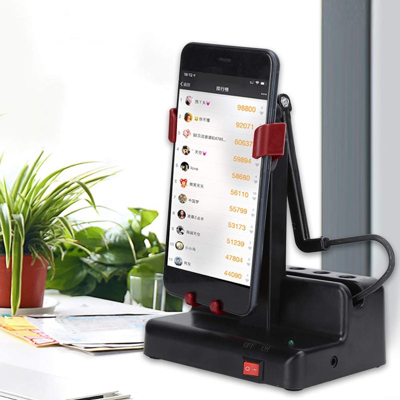 TOPINCN Automatic Mobile Phone Swing Steps Counter Pedometer Adjustable Stand Increases Steps Cellphone Pedometer Accessories
