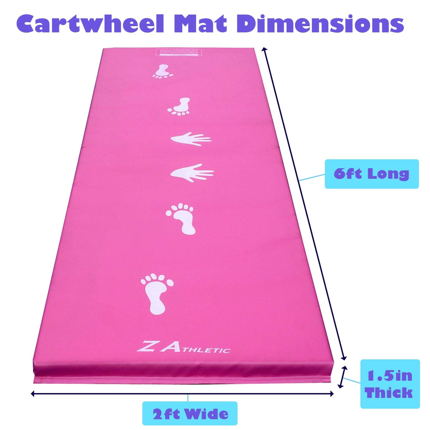 Z Athletic Children's Cartwheel and Beam Training Folding Mat for Gymnastics and Tumbling