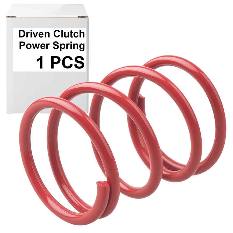 Honkador High Torque Driven Clutch Power Spring - Compatible with Club Car DS & Precedent Gas Golf Carts (1986-Up), Enhanced Acceleration & Hill Climbing, Red 1 Pack
