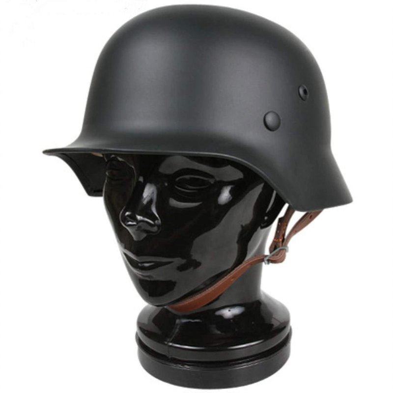 SYLPHID Green WW2 German Elite Wh Army M35 M1935 Steel Helmet Stahlhelm (Black)