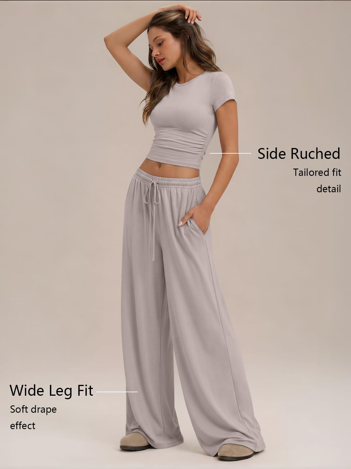 Trendy Queen Women's 2 Piece Matching Summer Lounge Set with Pockets