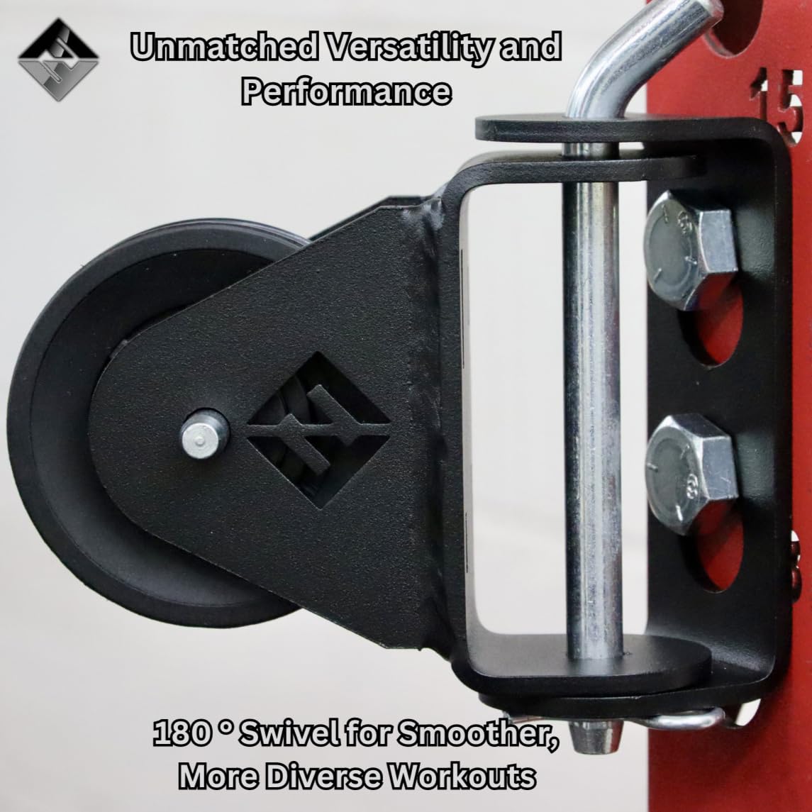 F&F STEEL Rack Mounted Swivel Pulley - 180 Degree Smooth-Glide Pulley for Full-Body Workouts, Home Gym Compatible