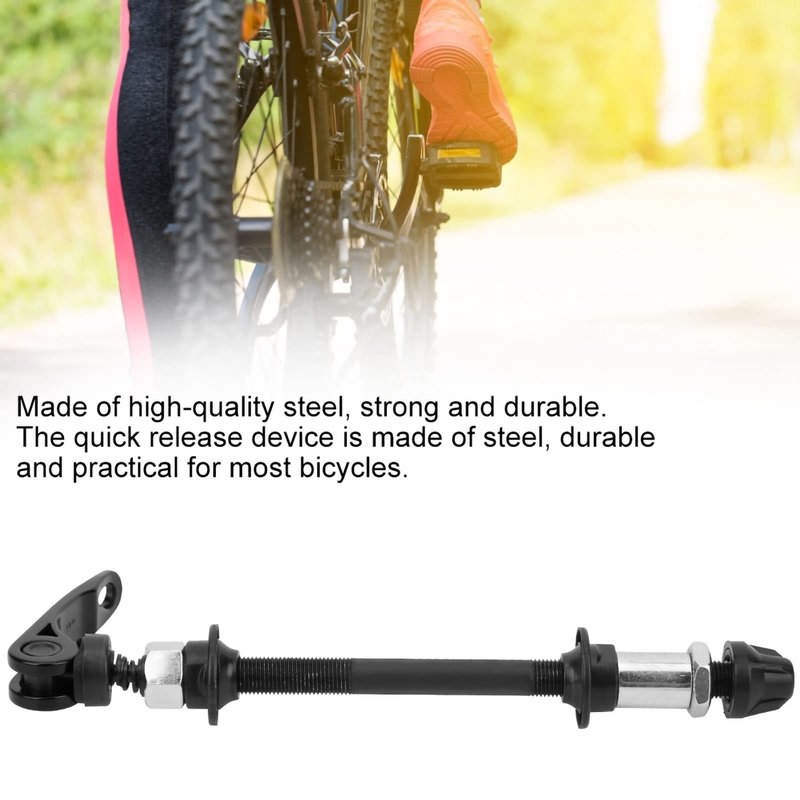 Hapivida Rear Axle Hollow Hub Shaft, 145mm/175mm Quick Release Bicycle Hub Axle Wheel Hub Replacement for Road Bike Mountain MTB