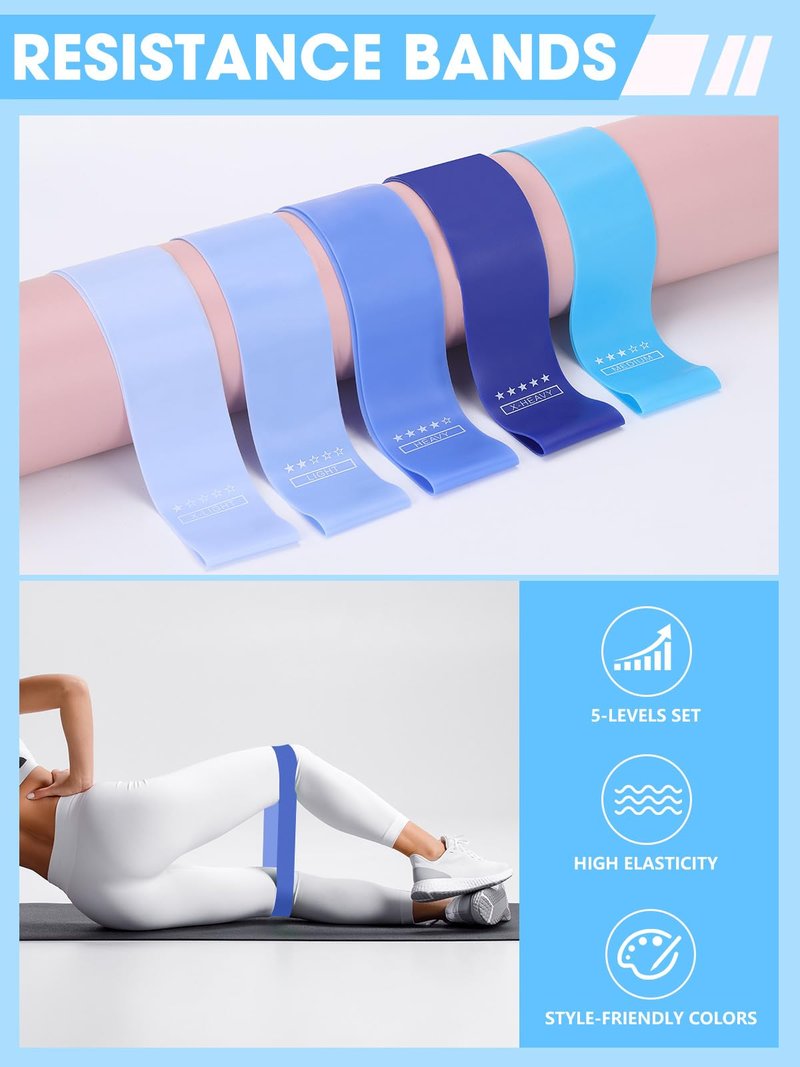 Neuonn Pilates Ring Set for Home Workout, Pilates Essentials Kit for Women, [12'' Fitness Circle, Pilates Balls, Resistance Bands] Starter Set for Yoga, Exercise, Toning and Flexibility