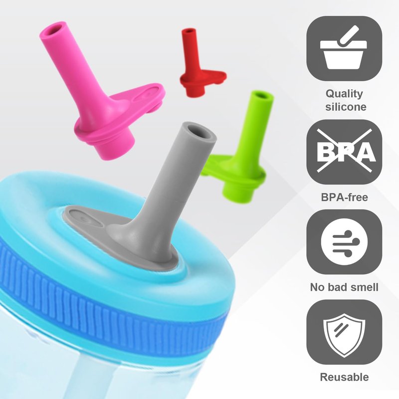 Goktvai 12pcs Replacement Bite Valves with Cleaning Brush for Zak Designs Kelso 15oz Water Bottle, BPA-Free Silicone Mouthpiece Reusable Straw Cup Parts (Gray, Rosy Red, Green, Red)