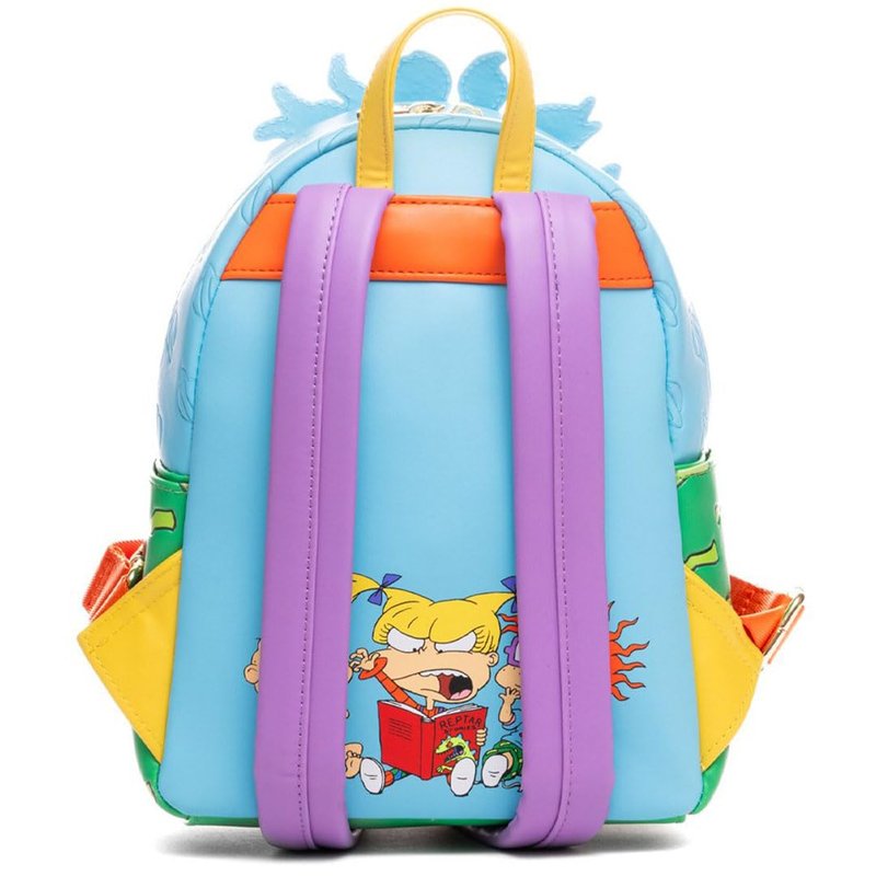 Loungefly Nickelodeon Rugrats Glow In The Dark Tommy, Chuckie, and Angelica Triple Pocket Womens Backpack