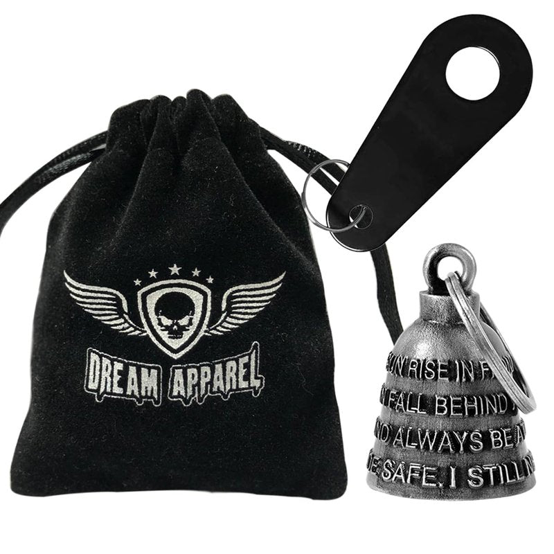 Dream Apparel Motorcycle Bell Guardian Angel Drive Away Gremlin, Biker Bell for Men Women Rider Riding with Hanger, Good Luck Gift Accessories
