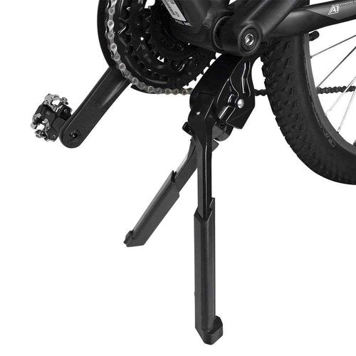 BV Bike Stand Heavy Duty for 24"-28" E-Bike - Bike Kickstand Supports Up to 77 lbs - Adjustable & Foldable Kickstand for Adult Bike with Center Mount & Secure Support - Strong & Durable for Ebikes
