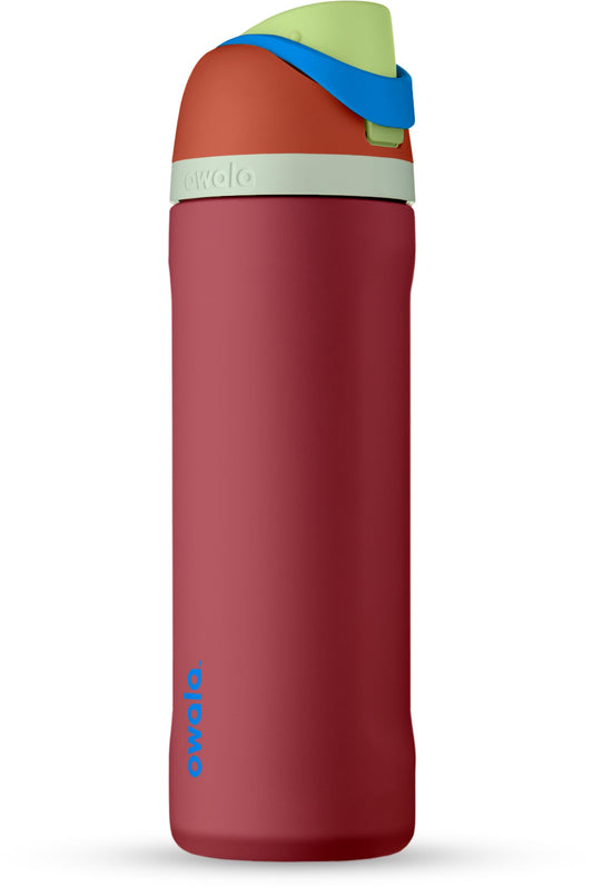 Owala FreeSip Insulated Stainless Steel Water Bottle with Straw for Sports and Travel, BPA-Free, 24-oz, Jetski