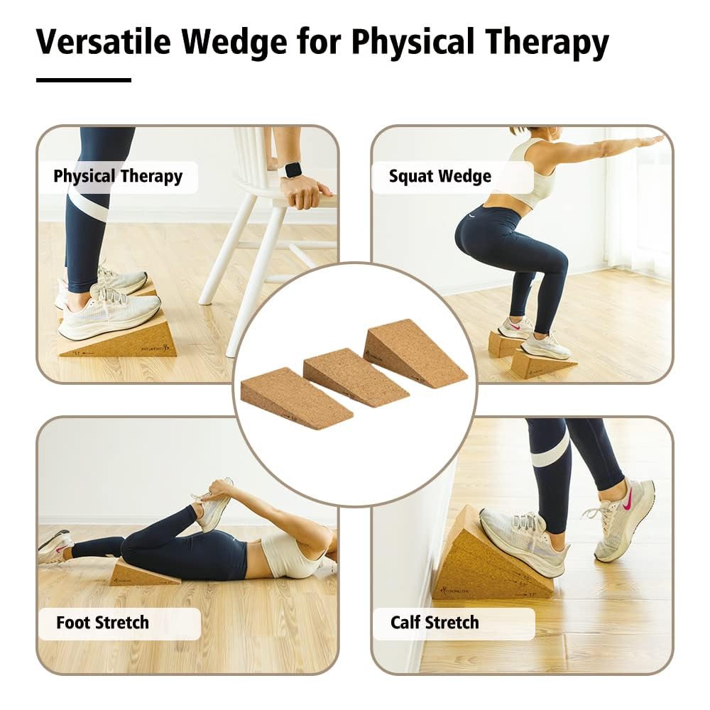 StrongTek Squat Wedge Slant Board with Adjustable Angles for Stretching, Foot Pain Relief, Squats, & Rehabilitation – Durable, Lightweight, Perfect for Physical Therapy & Flexibility