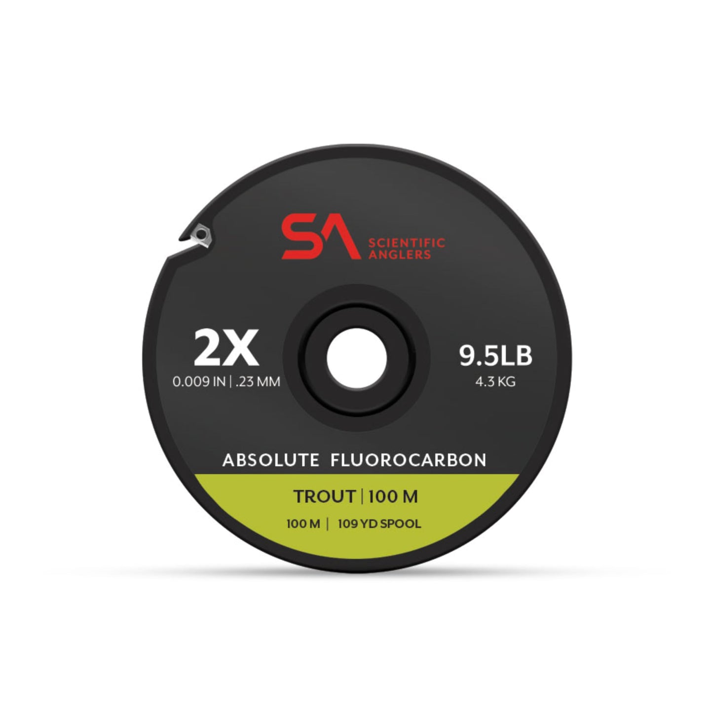 Scientific Anglers Absolute Fluorocarbon Trout Tippet, 100M (2X)
