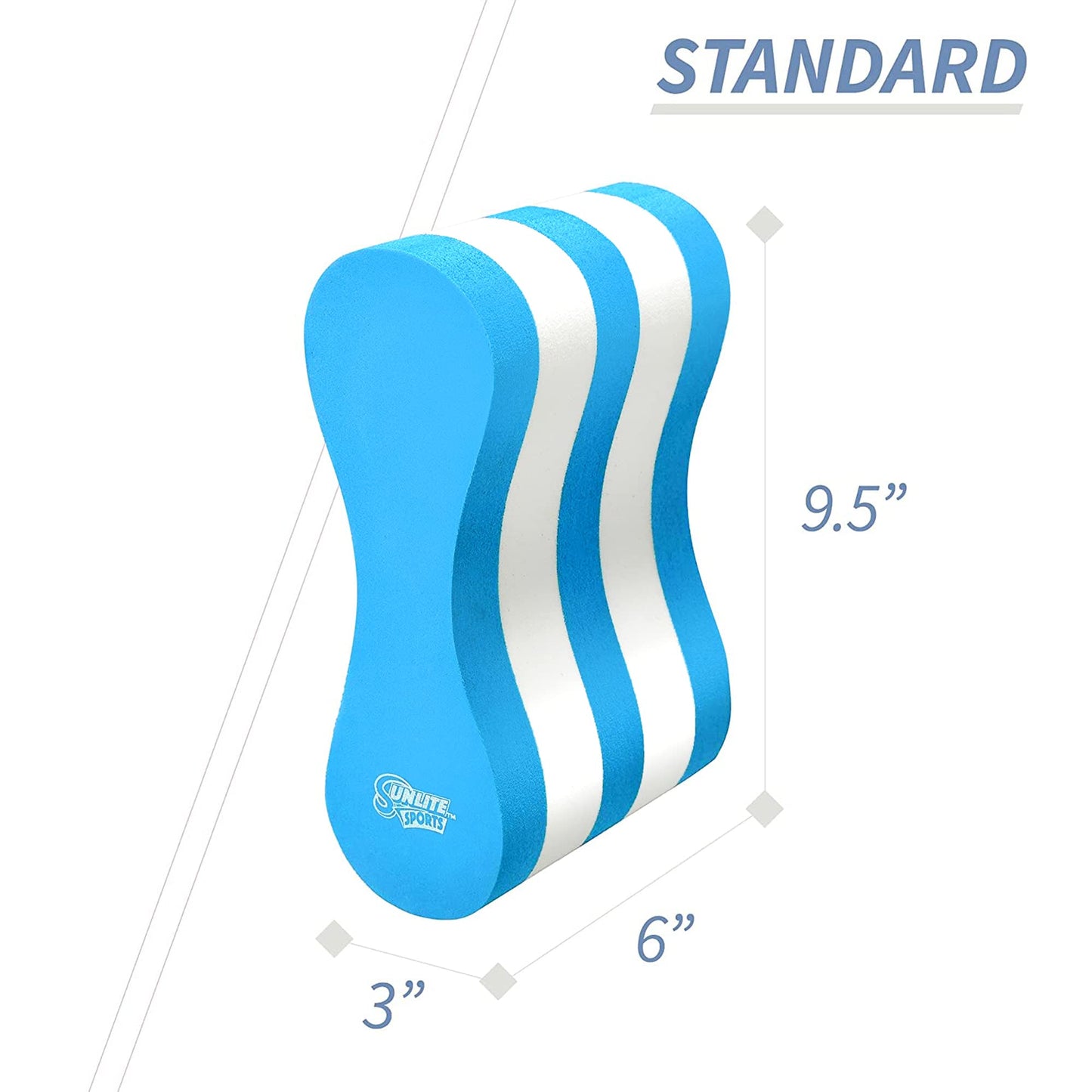 Sunlite Sports EVA 5-Layer Pull Buoy Leg Float - Pool Training Aid, Legs and HIPS Support for Adults, Kids, and Beginners, for Swimming Stroke
