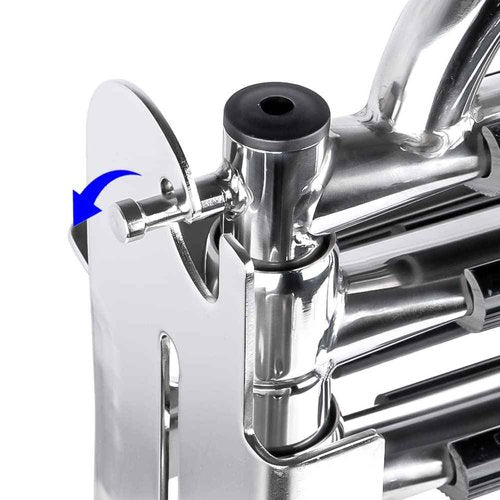 Marinebaby 3-4 Step Ladder Under Platform Slide Mount Boat Boarding Ladder, Telescoping Ladder with a Carry Handle and Mounting Screws, Press-Type Spring Latch (3 Steps)