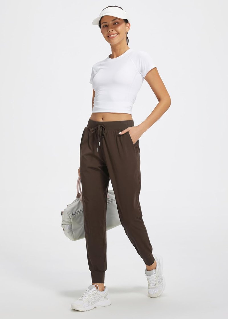 Libin Women's Athletic Joggers - Tapered Running Sweatpants with Pockets | Petite, Regular, Tall Sizes