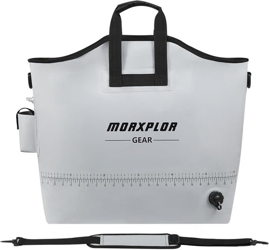 Heavy Duty Fishing Weigh-In Bag - MORXPLOR Tournament Fish Bag | 26x23 & 19x34 Inches