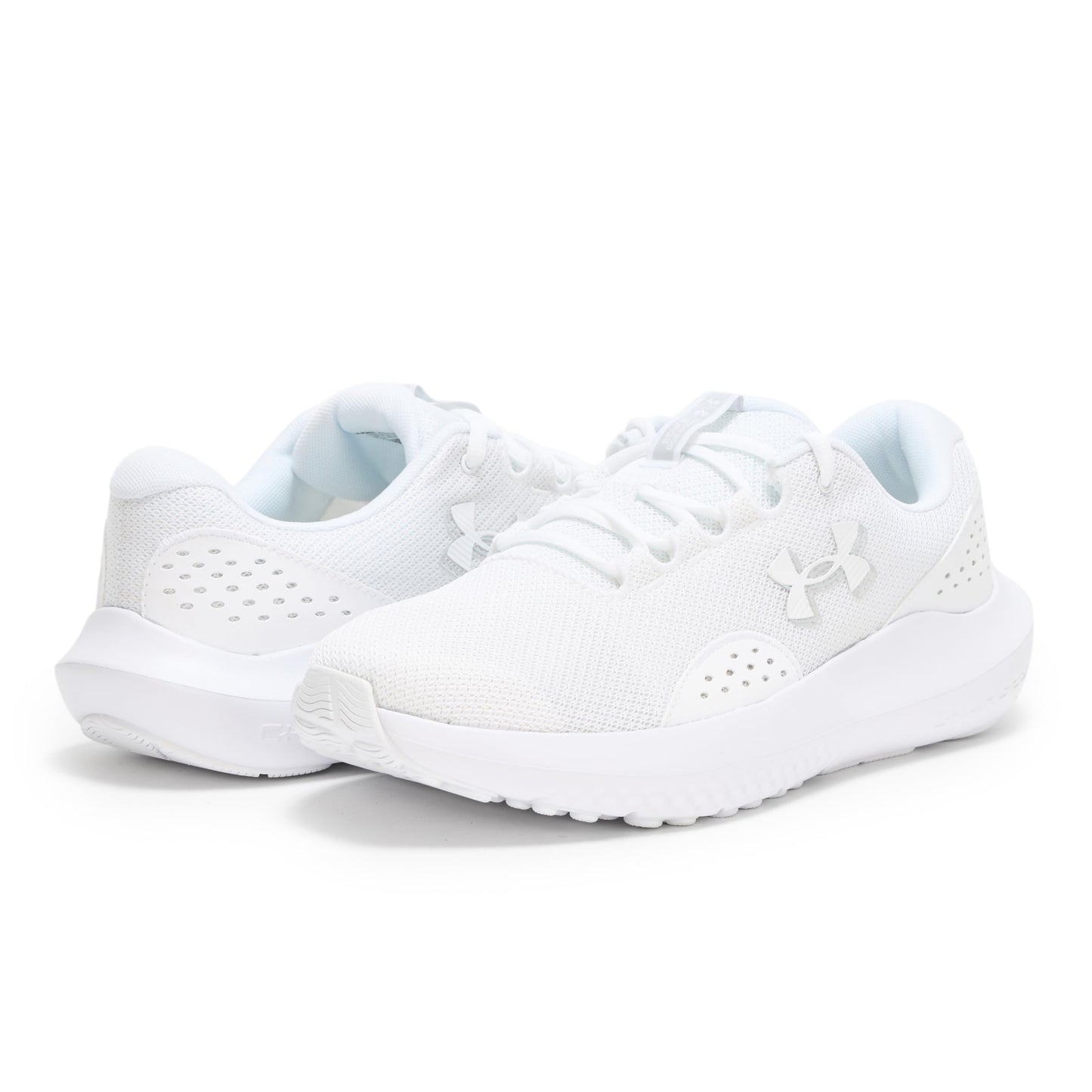 Under Armour Men's Charged Surge 4, (101) White/White/White, 6, US