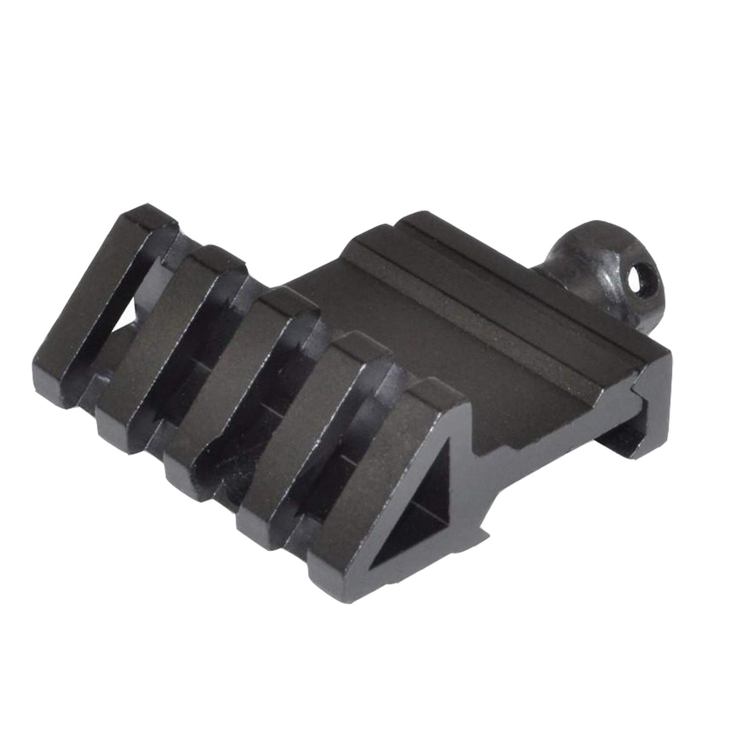 45 Degree Offset Mount 4 Slots 45 Degree Offset Picatinny Rail Mount Low Profile Picatinny Offset Mount for Flashlight Laser Sights Optics (2PCS)