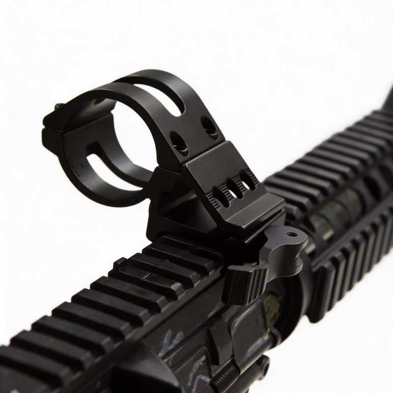 ALONEFIRE Weapon Light Mount Offset Picatinny Flashlight Mount Rail Mount Scope Mount LED Torch Black for Sports Outdoors Fitness Hunting Fishing Shooting Airsoft Guns Accessories Sights Optics Scope