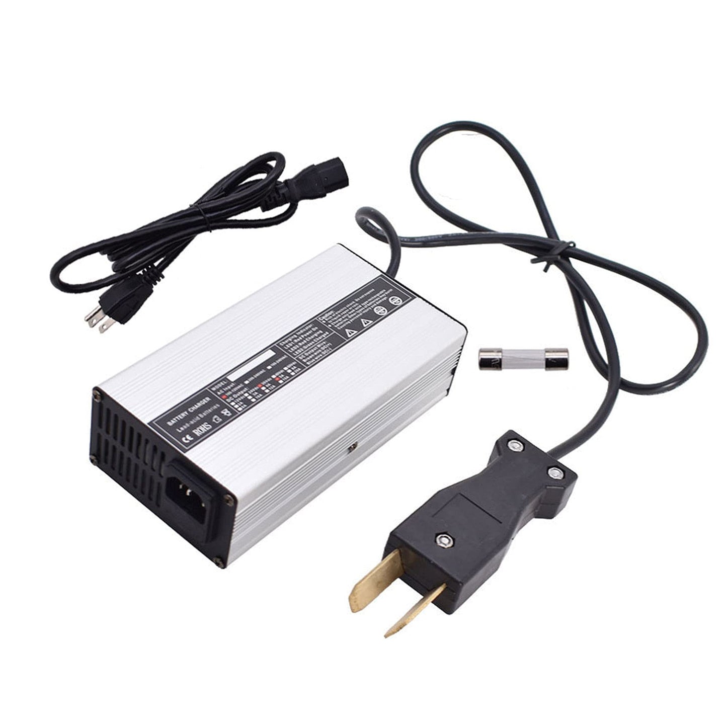 Golf Cart 36V 5A Battery Crows Foot 2 Prong Plug Replacement for Club Car DS EZGO TXT Yamaha