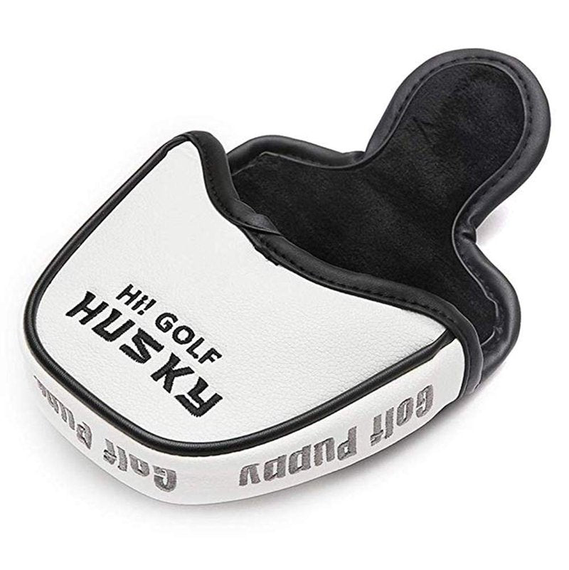 Golf Putter Headcover Mallet Leather Cute Husky Animal Replacement Covers