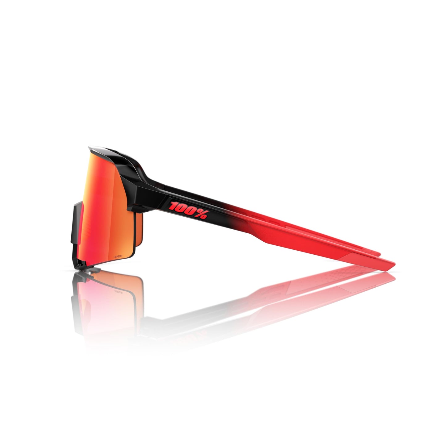 100% S3 - Sports Sunglasses for Women & Men - Impact Resistant Cycling and Riding Sunglasses - Biking Sunglasses UV Support - Elly 24 LE, HiPER Red Mirror Lens